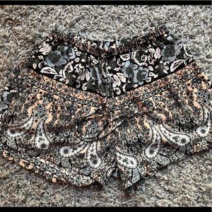 Earthbound Flowy Patterned Shorts